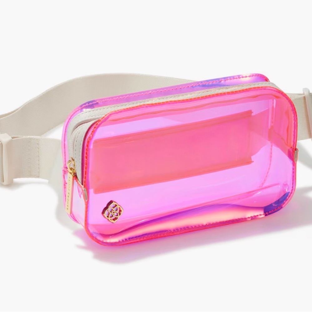 Kendra Scott Iridescent Pink Cosmetic Bag
